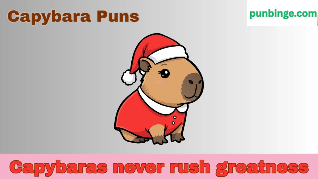 Capybara Puns